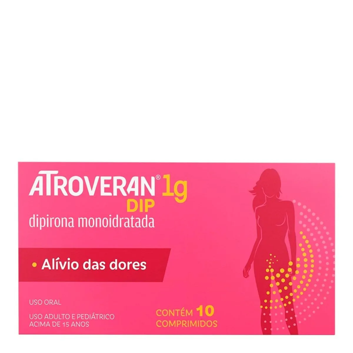 Analgésico e Antitérmico Atroveran Dip 1g 10 Comprimidos