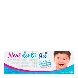Analgésico e Anti-inflamatório Nene-Dent 150mg/g + 3,4mg/g + 3,2mg/g 10g Gel