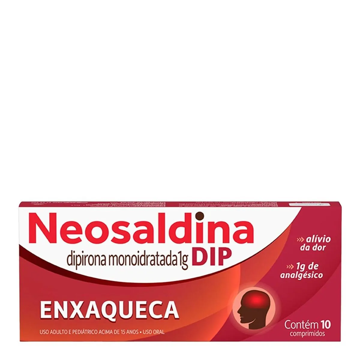Analgésico e Antitérmico Neosaldina Dip 1g 10 Comprimidos