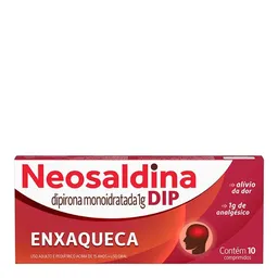 Analgésico e Antitérmico Neosaldina Dip 1g 10 Comprimidos