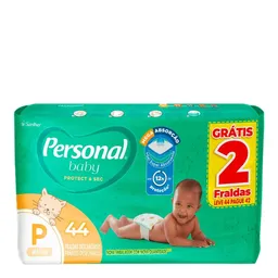 Fralda Personal Baby Protect & Sec P 44 Unidades