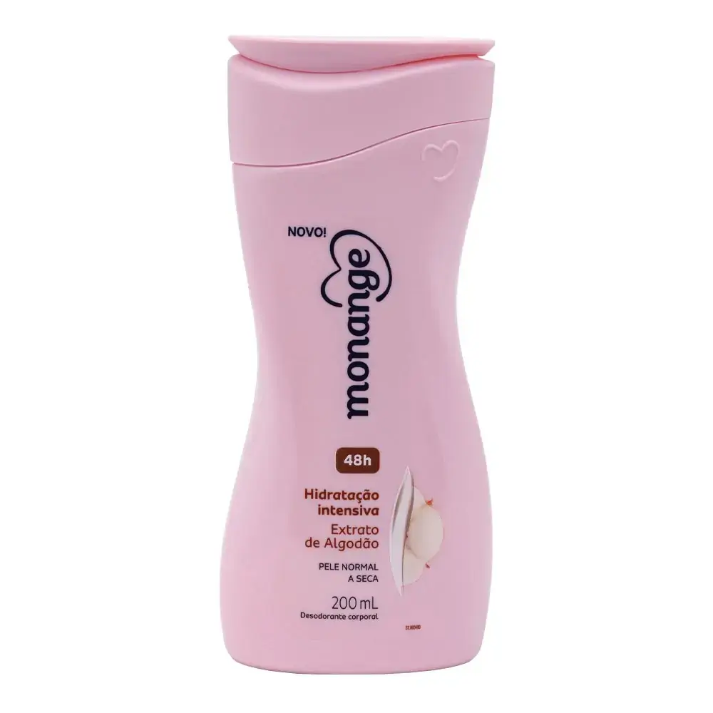 Hidratante Corporal Monange Extrato de Algodão Pele Normal 200ml