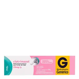 Clotrimazol 20mg Medley Creme Vaginal 20gr + 3 Aplicadores