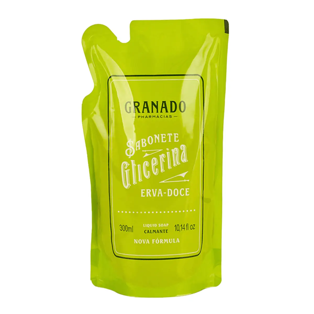 Sabonete Líquido Granado Glicerina Erva-Doce Refil 300ml