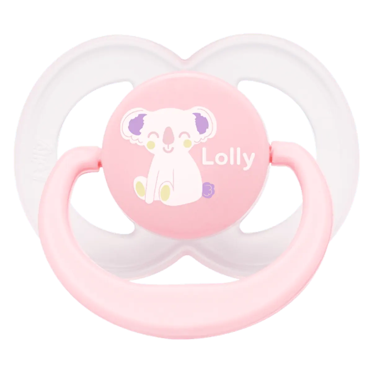 Chupeta Lolly Kinddy Zoo 6 a 18 Meses Rosa 1 Unidade