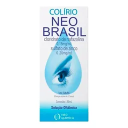 Colírio Descongestionante Neo Brasil 0,15mg/ml + 0,30mg/ml 20ml