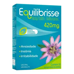 Fitoterápico e Calmante Equilibrisse 420mg 10 Comprimidos