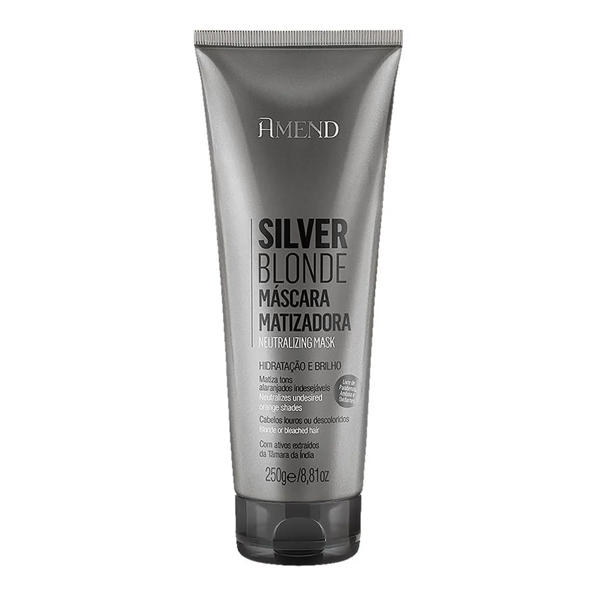 Máscara Capilar Matizadora Amend Silver Blonde 250g