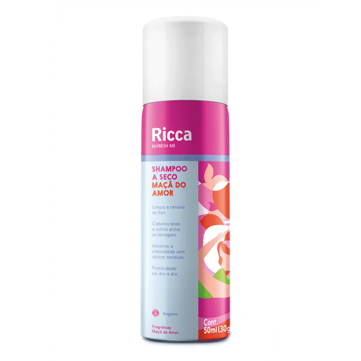Shampoo a Seco Ricca Love Is In The Hair Maçã do Amor 50ml