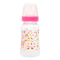Mamadeira Lolly Kinddy Mundo Bita Rosa 330ml 1 Unidade