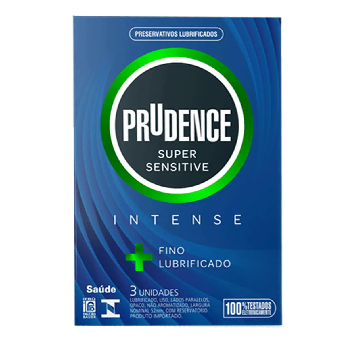 Preservativo Camisinha Prudence Super Sensitive Intense 3 Unidades