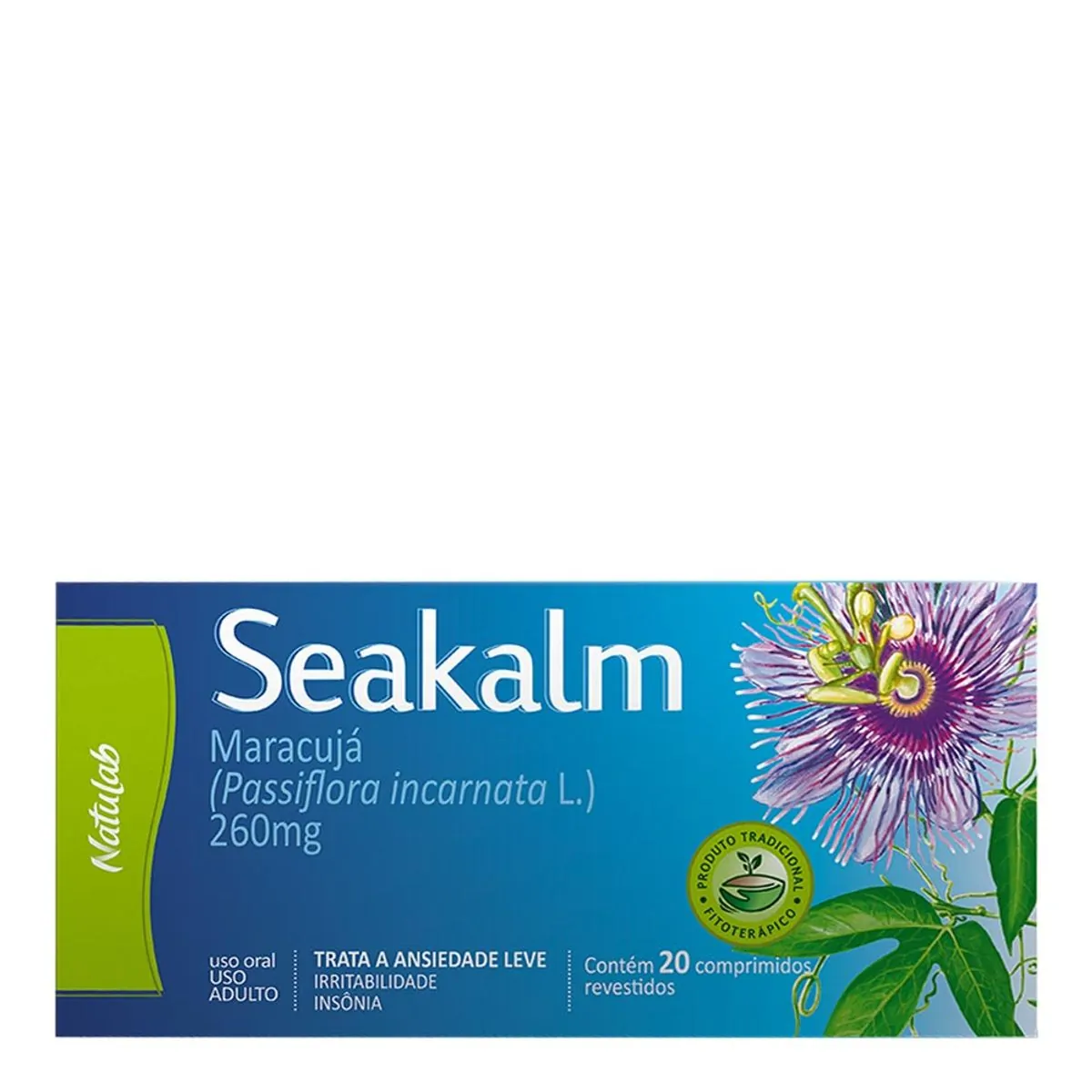 Calmante e Fitoterápico Seakalm 260mg 20 Comprimidos