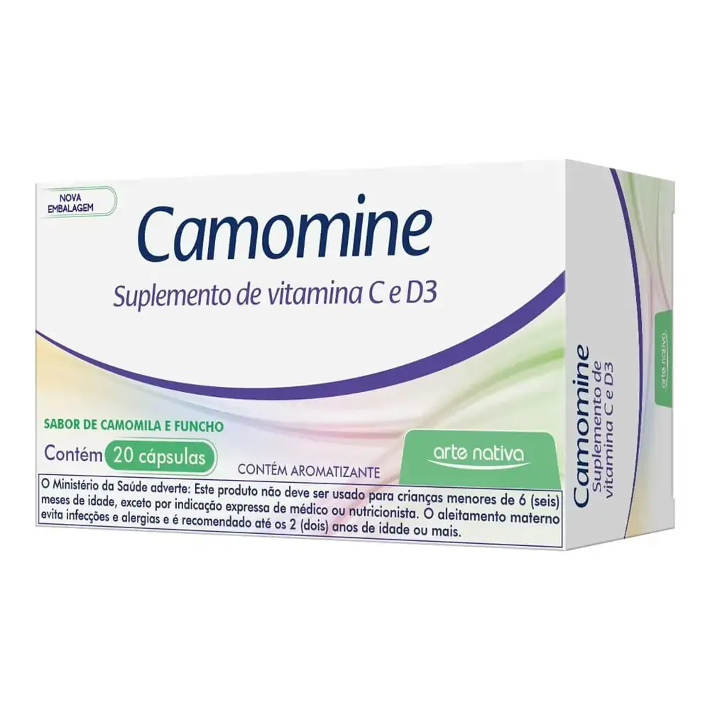 Camomine Suplemento C e D c/20 Cápsulas