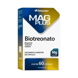Mag Plus Biotreonato C/60 Cápsulas - Herbamed