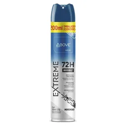 Desodorante Antitranspirante Aerossol Above Men Extreme Invisible Movement 200ml