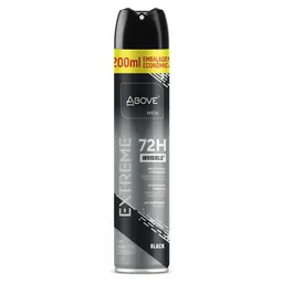 Desodorante Antitranspirante Aerossol Above Men Extreme Invisible Black 200ml