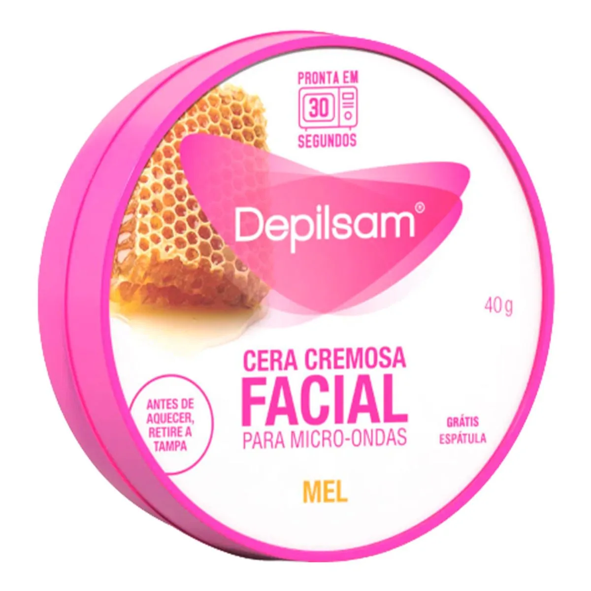 Cera Depilatória Cremosa Facial Depilsam Mel 40g