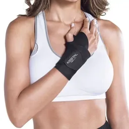 Munhequeira NeoSoft Preta KSN071 Tam Único Ajustável KESTAL