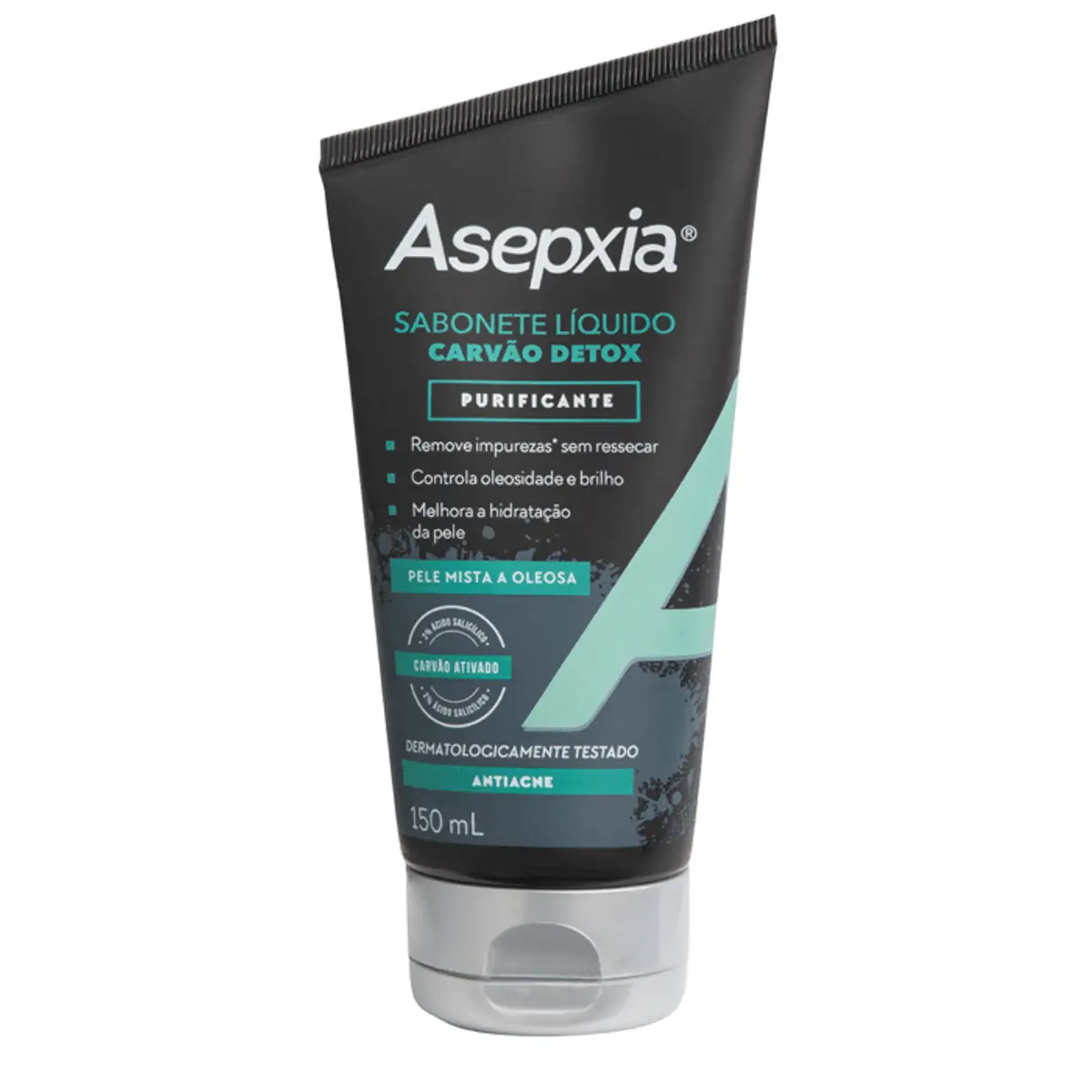 Sabonete Líquido Asepxia Carvão Detox Purificante 150ml