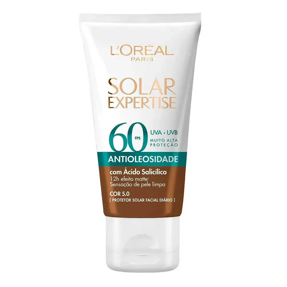 Protetor Solar Facial LOréal Paris Solar Expertise Antioleosidade FPS 60 Cor Negra FPS60 40g