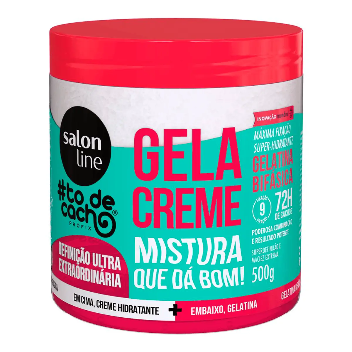 Gelacreme Super Definição Fixação Hidratante #Todecacho Salon Line 500g