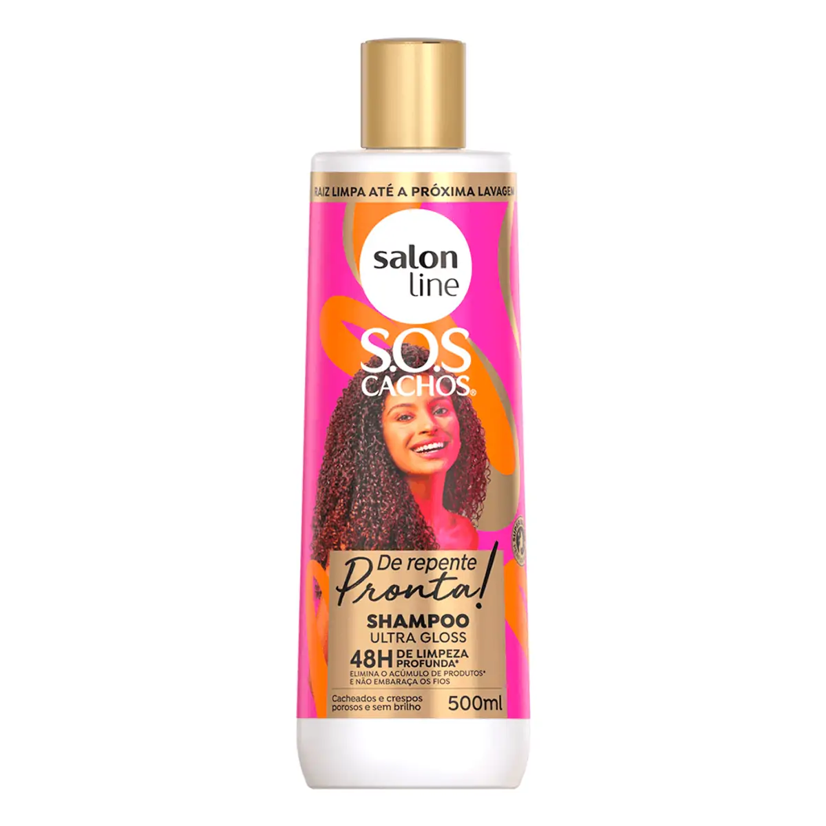 Shampoo Super Brilho De Repente Pronta! Sos Cachos Salon Line 500ml