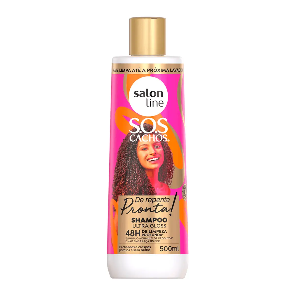 Condicionador Super Brilho De Repente Pronta! Sos Cachos Salon Line 500ml