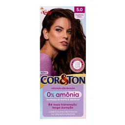 Tinta de Cabelo Niely Cor&Ton Creme 5.0 Castanho Claro 0% Amônia