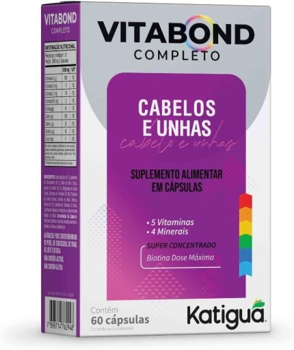 Vitabond Cabelos e Unhas 60 cápsulas – Katiguá