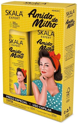 Kit Shampoo e Condicionador Skala Amido de Milho