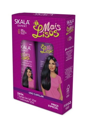 Shampoo e Condicionador Kit Skala Mais Lisos 2 x 325 mL