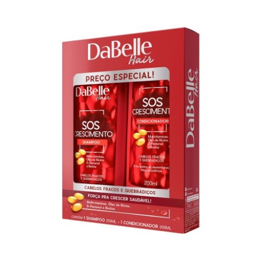 Kit Shampoo e Condicionador SOS Crescimento Dabelle