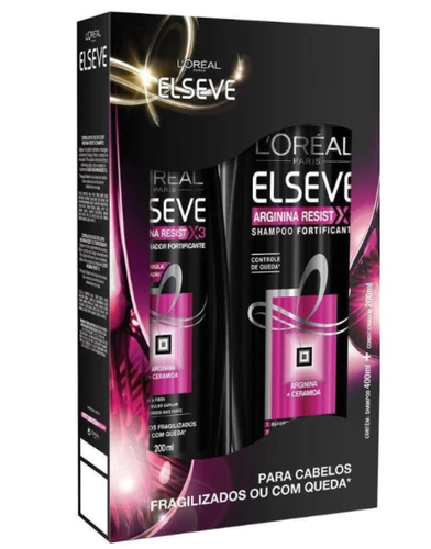 Kit Shampoo e Condicionador Arginina Resist X3 L'Oréal Paris 375ml + 170ml