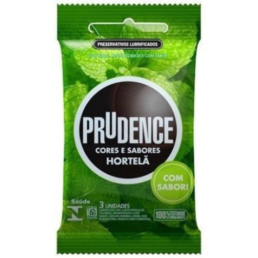 Preservativo Prudence Hortelã Com 3 Unidades