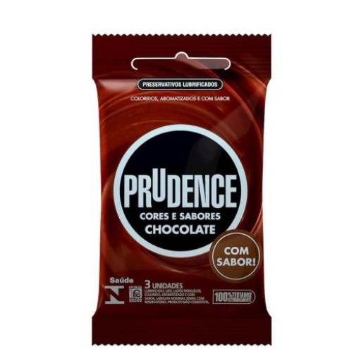 Preservativo Prudence Chocolate Com 3 Unidades