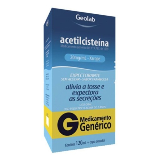 Xarope Acetilcisteína Infatil 120ml Geolab
