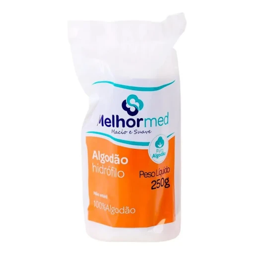 Algodão Hidrófilo 250g Rolo MelhorMed