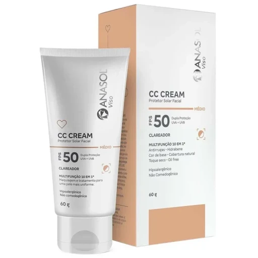 Cc Cream Facial Médio Fps 50 Anasol 60G
