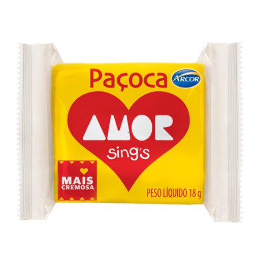 Paçoca Quadrada Amor 18g