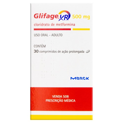 Glifage XR 500mg com 30 Comprimidos