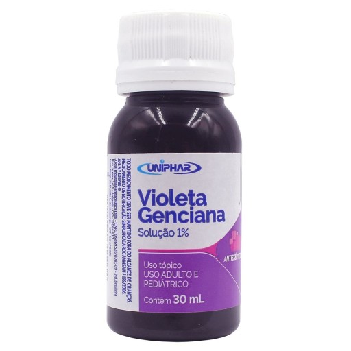 Violeta Genciana 1% solução tópica 30ml - Uniphar