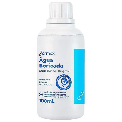 Água Boricada Farmax 100ml
