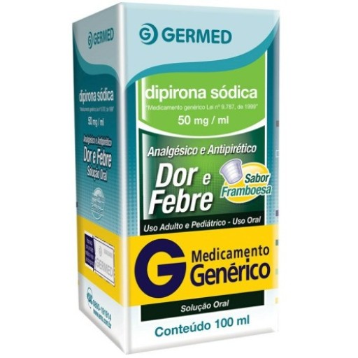 Dipirona Sódica 50 mg/mL Solução Oral 100 mL - Germed Pharma