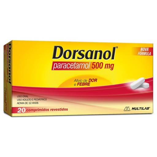 Dorsanol 500mg Comprimidos Revestidos 20 Unidades - Multilab