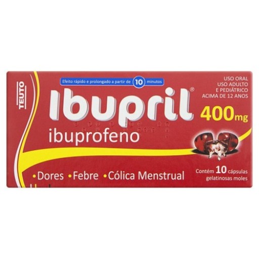 Ibupril 400mg 10 Cápsulas Gelatinosas Moles Teuto