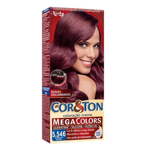 Niely Cor&Ton Tintura Creme 5.546 Vermelho Amora 135g