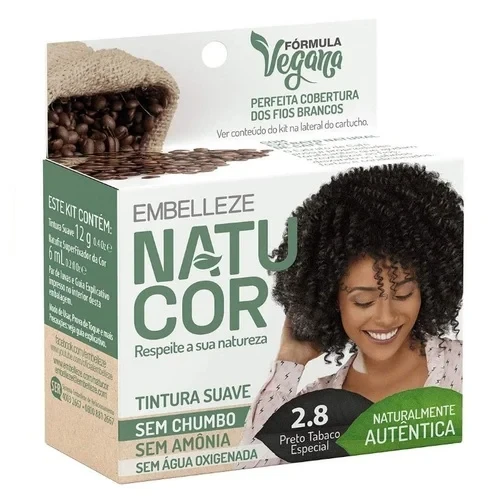 Tintura Natucor Preto Tabaco Especial 2.8 Embelleze