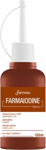 Antisséptico Farmaiodine Tópico 100ml Farmax