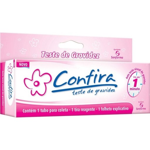 Teste de Gravidez Confira Sanfarma 1 Unidade