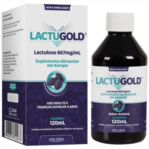 Lactugold Xarope Sabor Ameixa 120ml Arte Nativa